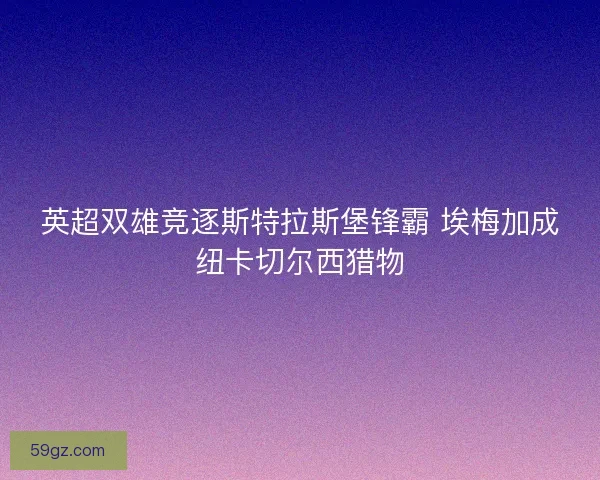 英超双雄竞逐斯特拉斯堡锋霸 埃梅加成纽卡切尔西猎物